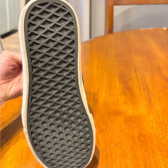 🩵 Vans Glitter High-Top Sneakers - Silver and Black size women’s 7.5 men’s 6.0 - Picture 6 of 8